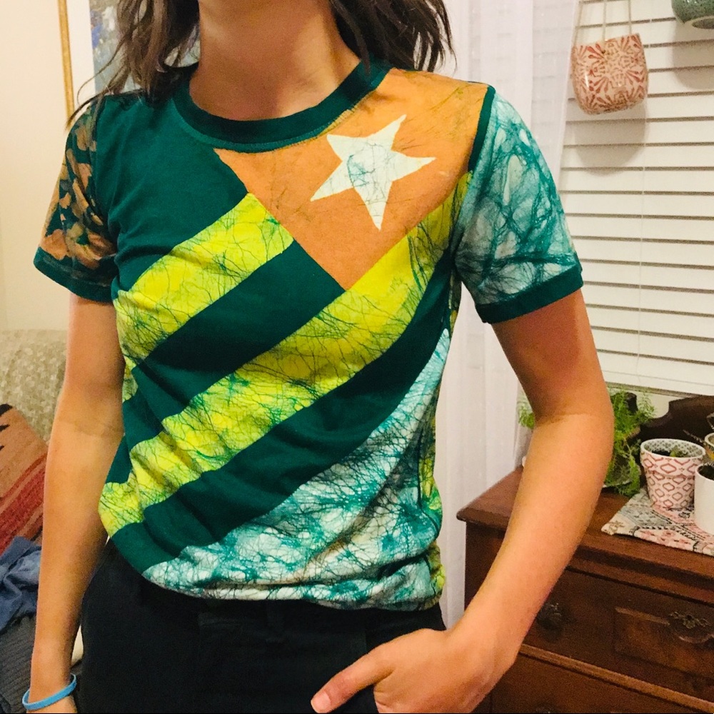 Hand dyed African shirt